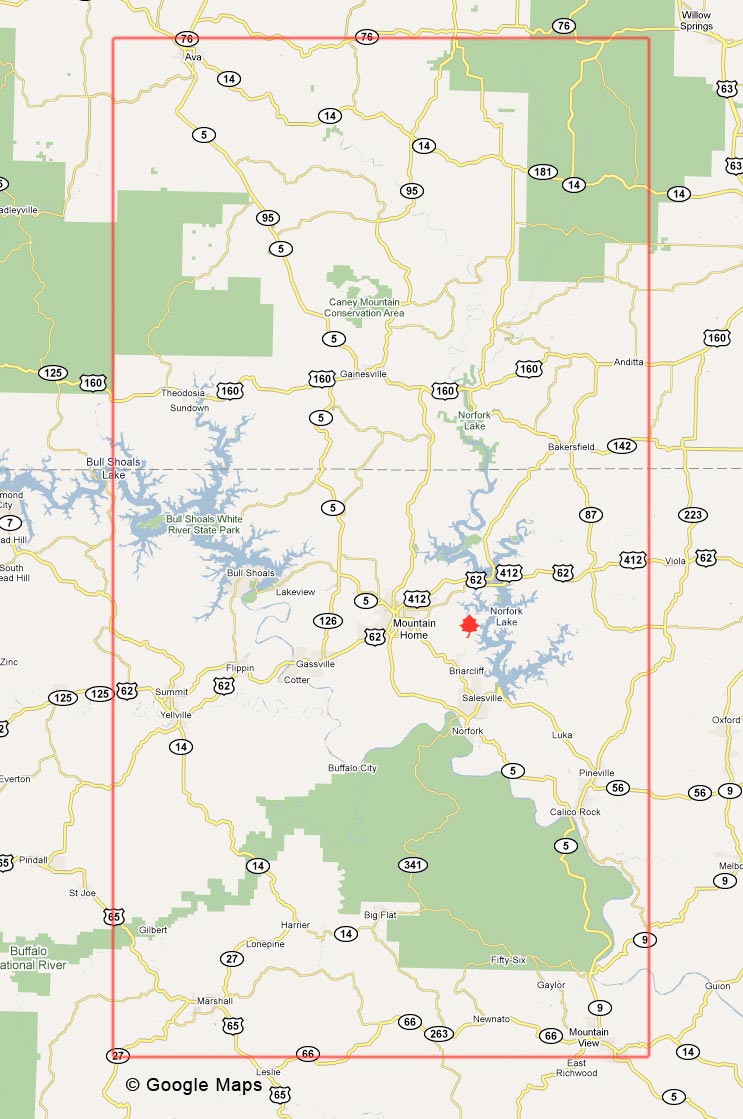 2Cooleys Fall Foliage reporting area map