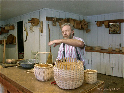 Ozark Folk Center basket weaver