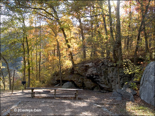 camping site at gunner pool recreation area