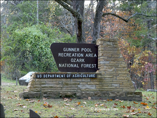 gunner pool recreation area sign