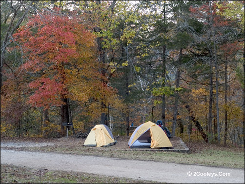camping at gunner pool recreation area
