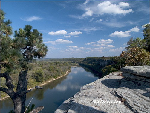 city rock bluff view